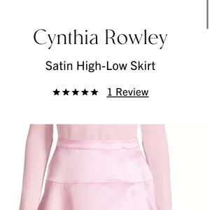 Cynthia Rowley High Low Pink Skirt
